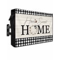 thumbnail image 1 of HOME Outdoor TV Cover 48 to 50 inch Farmhouse Cotton Butterfly Black Plaid Wood Grain Waterproof Dustproof TV Covers for Outside with Zipper Remote Control Pocket Flat Screen Protectors, 1 of 7