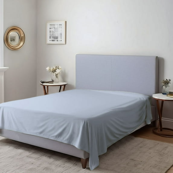 Home Prides | 300 Thread Count | 100% Cotton 1 Flat FULL Sheet (Gray Violet) | Sateen Weave | Oeko-Tex Certified