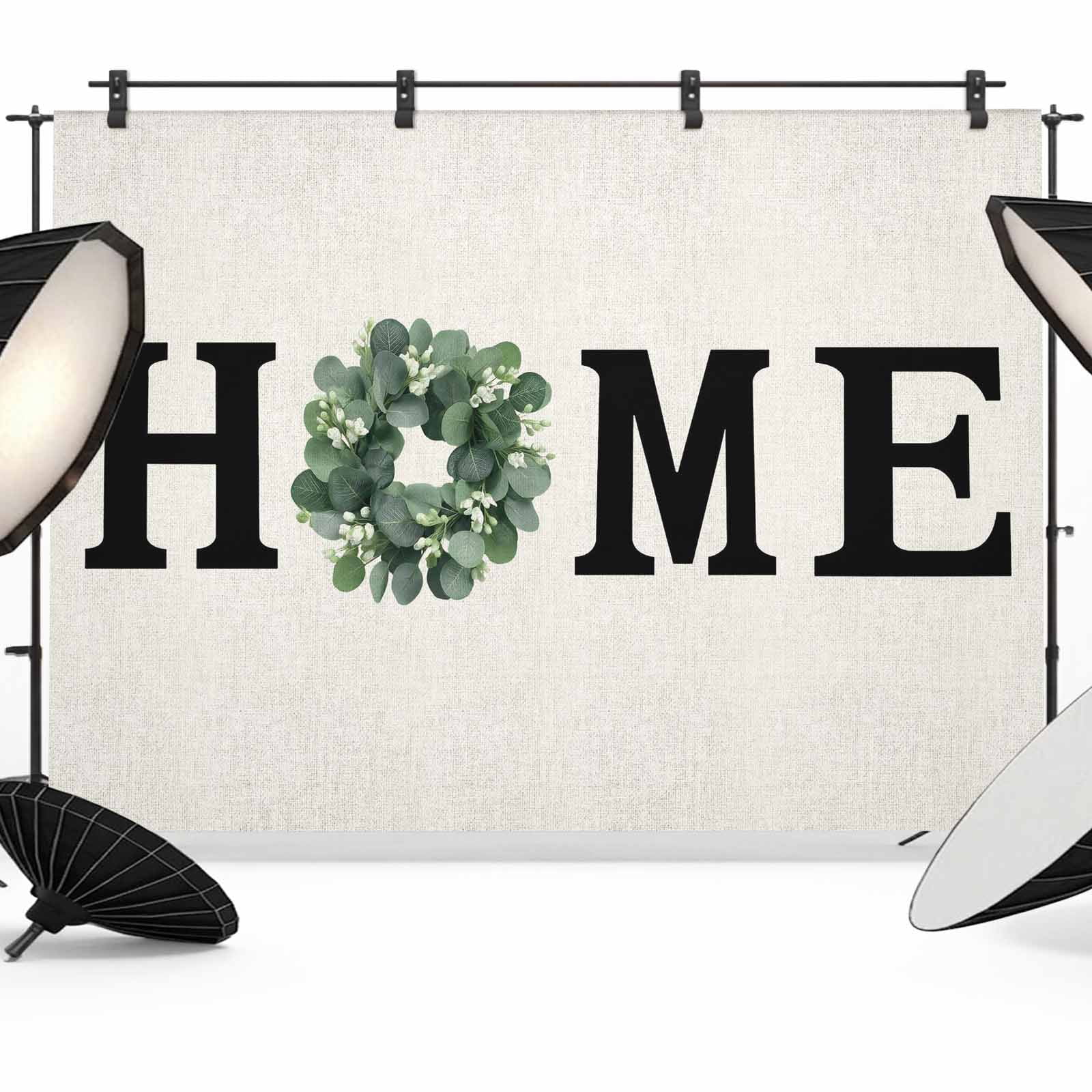 HOME Photography Backdrop 8x6FT, Vintage Linen Bottom Photo Backdrops ...
