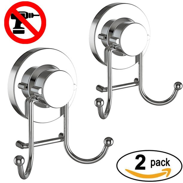 HOME SO Suction Cup Hooks for Shower, Bathroom, Kitchen, Glass Door