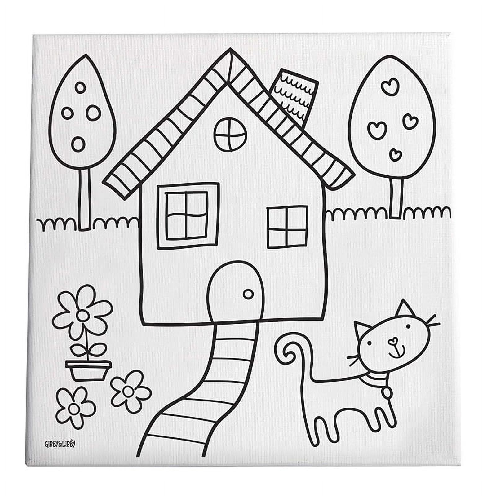 HOME SWEET HOME PAINT/CREATE KIT CANVAS