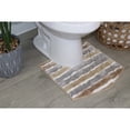 thumbnail image 1 of Luxury Toilet Rugs U-Shaped 20x20, Extra Soft and Absorbent Microfiber Bathroom Rugs, Non-Slip Plush Shaggy Bath Mat, Machine Wash Dry, Contour Bathroom Mats for Toilet Base, Linen, 1 of 9