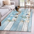 thumbnail image 1 of HOME Washable Area Rugs 3'x5', Beach Coastal Starfish Shell Low Pile Throw Living Room Rug Non-Slip Sturdy Edge Binding Carpet for Indoor Entryway Bedside Kitchen, 1 of 9