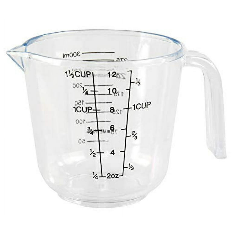 HOMEMAXS Plastic Large Measuring Cup Water Drinks Household Kitchen Liquid  Container with Handle (Transparent) 