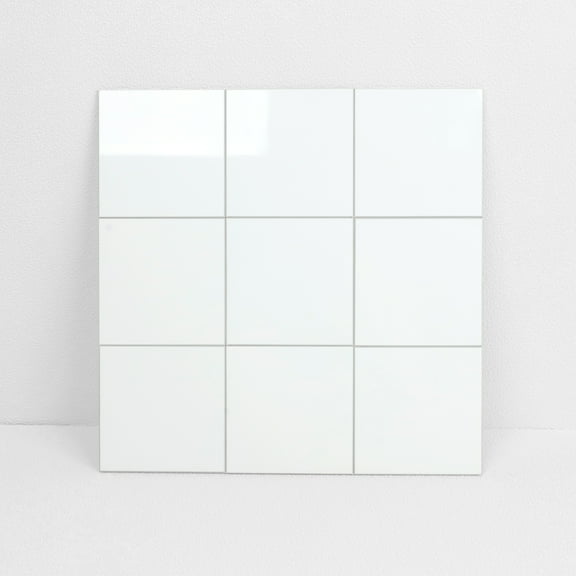 HOMEART White Peel & Stick Backsplash - 12-Sheet Glossy Square Tiles, Self-Adhesive Wall Panels for Kitchen & Bathroom