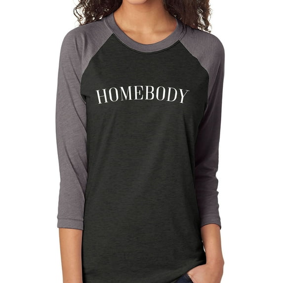 HOMEBODY Unisex 3/4 Sleeve Baseball Raglan Tee