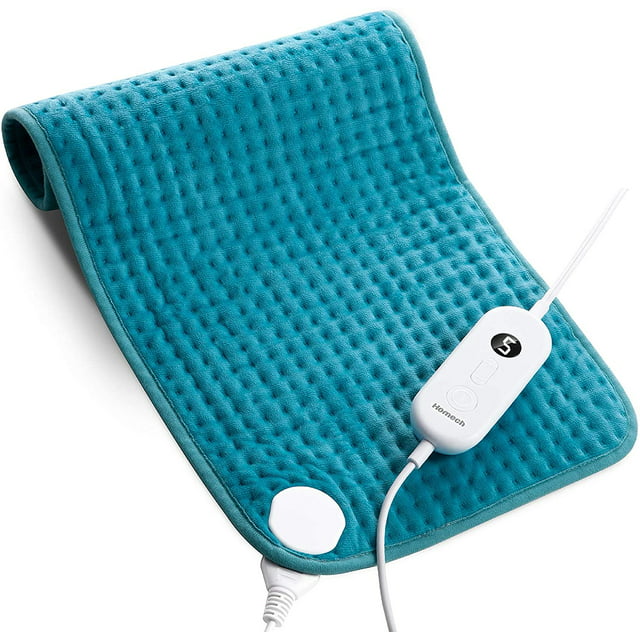 HOMECH Electric Heating Pad for Back Fatigue, Knee Fatigue and Cramps Relief Fatigue, 12"x24", FSA Eligible, Blue