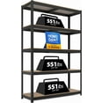 thumbnail image 1 of HOMEDANT House 48" Wide Boltless Heavy Duty Garage Storage Shelving Adjustable 5-Tier Metal Shelves Laminated Organization Shelf Industrial Utility Rack for Pantry Warehouse Office Store, 1 of 10