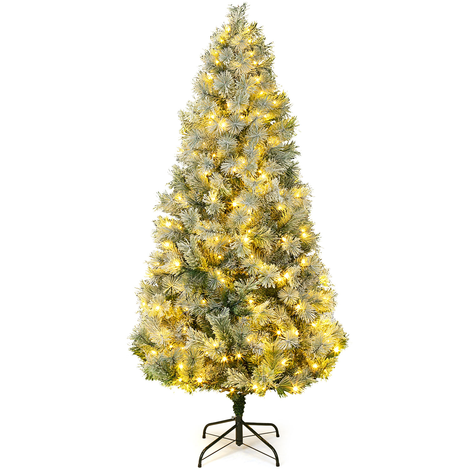 HOMEFAN 6ft PreDecorated Holiday Christmas Tree for Home, Office