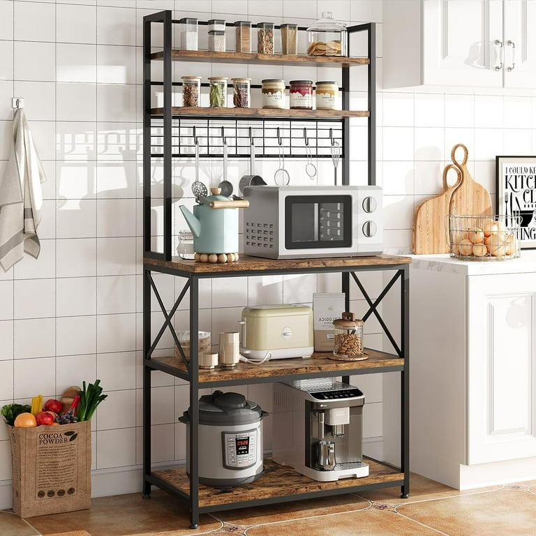 https://i5.walmartimages.com/seo/HOMEFAN-Kitchen-Bakers-Rack-Microwave-Oven-Stand-Large-Storage-Industrial-Coffee-Bar-Station-5-Tier-Utility-Storage-Shelf-6-Hooks-Spice-Pots-Organize_c7a99d9c-b3bd-4448-a973-4a3556f3ff58.05d6cdab33f6c22ae08d45373d112e72.jpeg?odnHeight=768&odnWidth=768&odnBg=FFFFFF