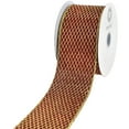 thumbnail image 1 of HOMEFORD Christmas Net Overlay Velvet Wired Ribbon, 2-1/2-inch, 10-yard, Red/Gold, 1 of 3