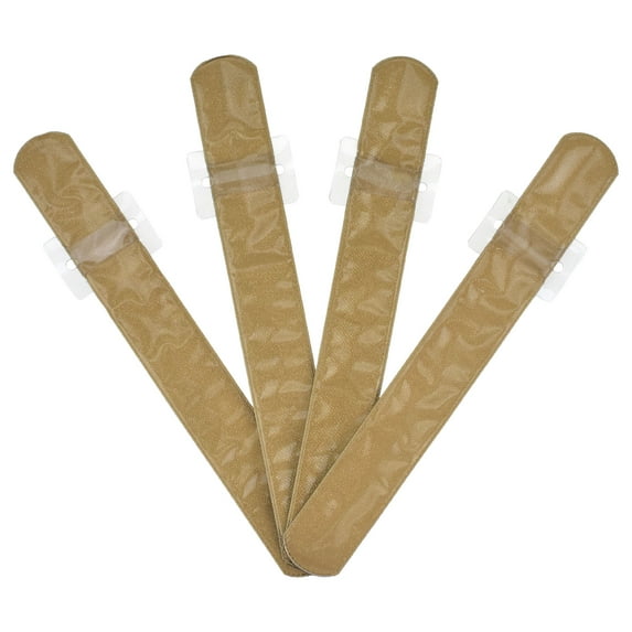 HOMEFORD Corsage Slap Wristlet Party Favor, 1-1/8-inch x 9-inch, 4-count, Gold