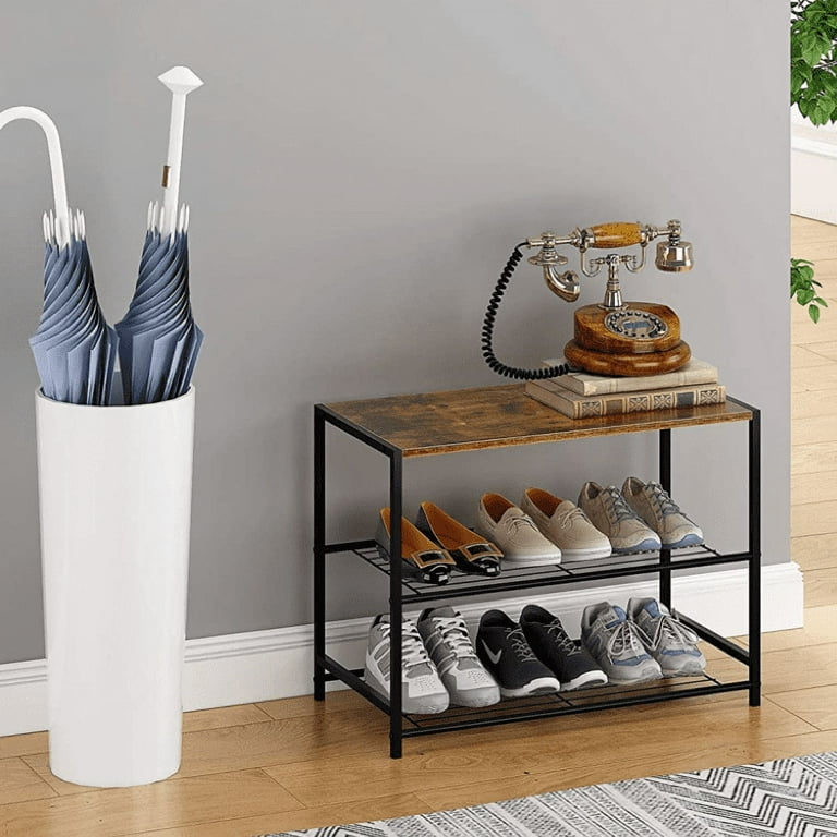 Decorative shoe storage on sale