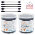 thumbnail image 1 of HOMEFOX 400 Count Black Cotton Swabs with Precision Pointed Tips, Pure Organic Cruelty-Free, 1 of 7