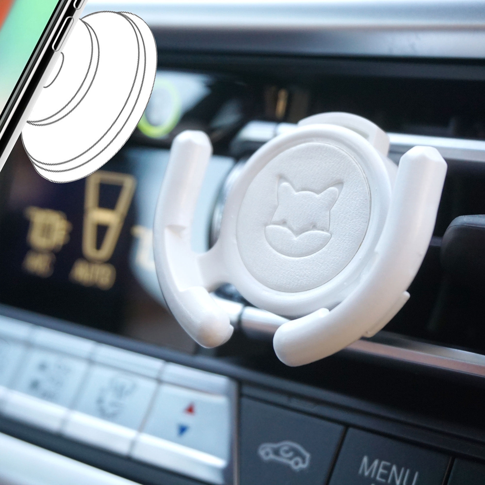 HOMEFOX Vent Holder Car Mount Compatible for Popsocket Holder Grips
