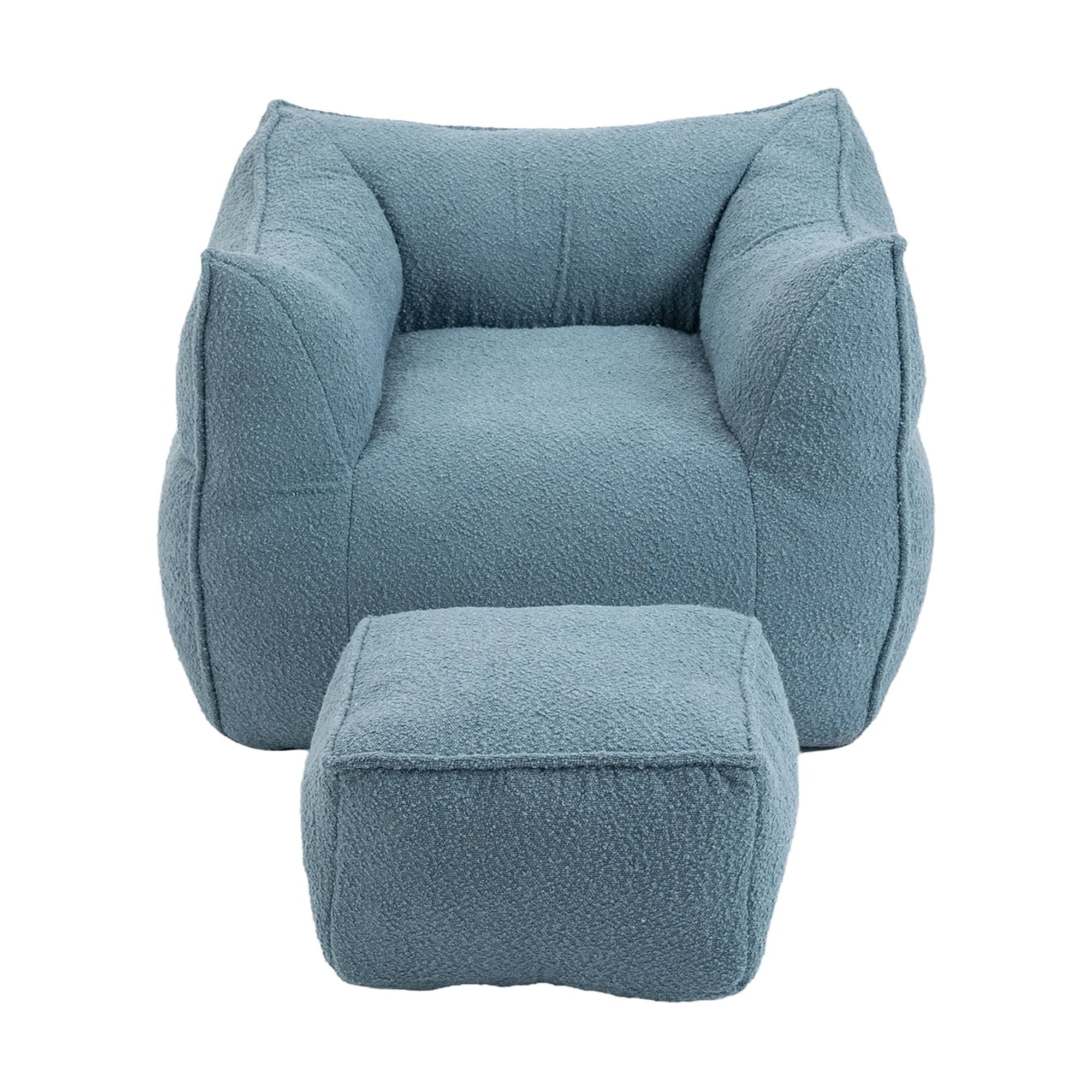 HOMEFUN Bean Bag Chair Lazy Sofa/Footstool Durable Comfort Lounger High