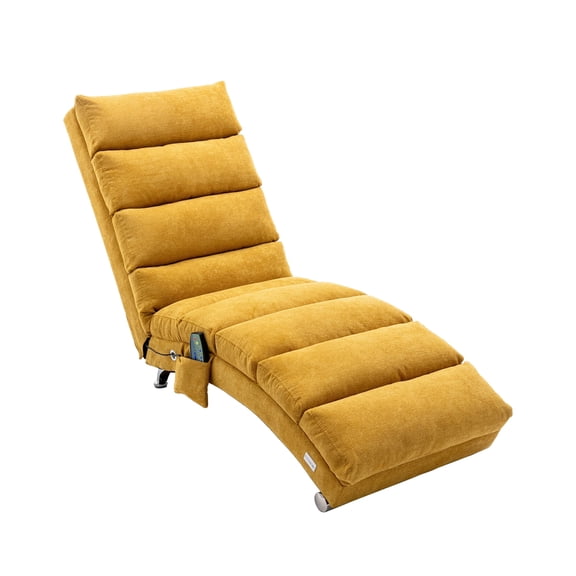 Homefun Massage Chaise Lounge Electric Recliner Chaise Chair 5-Modes Remote Adjustable Ergonomic for Home Office Living Room Bedroom