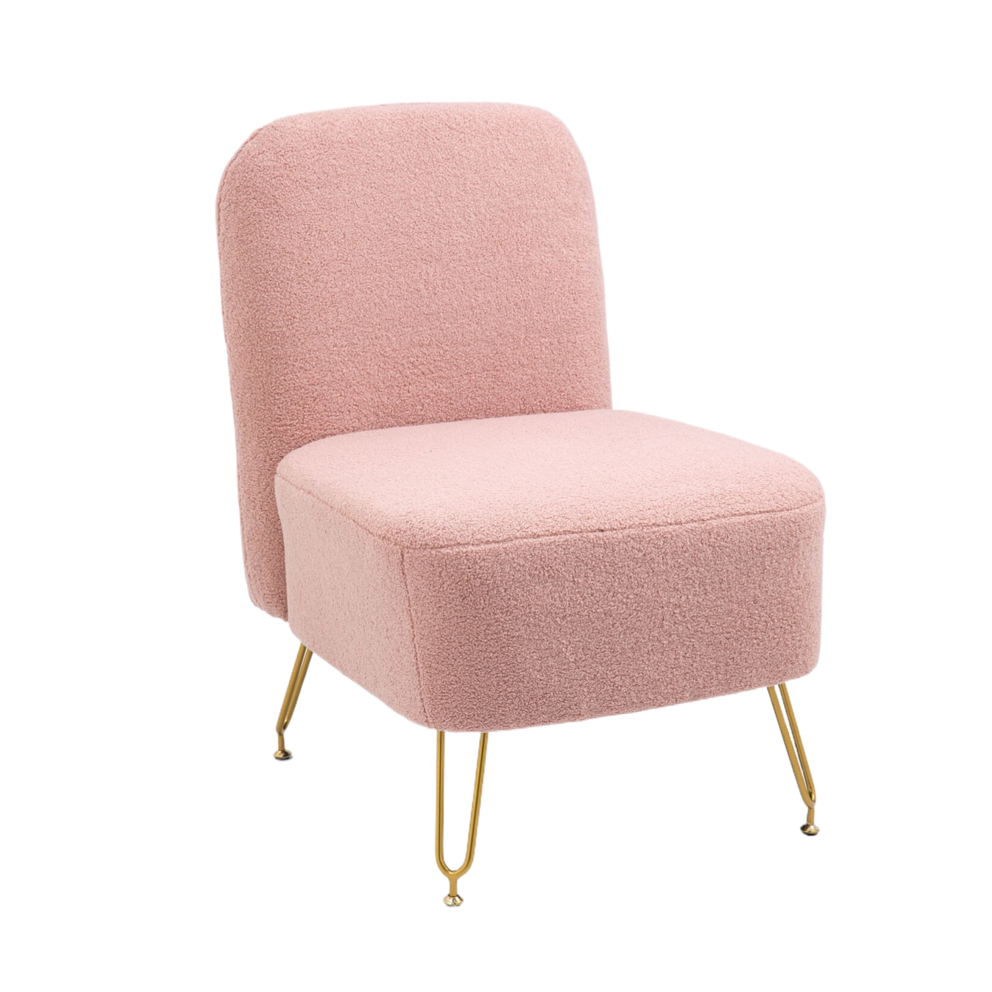 HOMEFUN Velvet Accent Chair with Solid Wood Frame,Modern Armchair