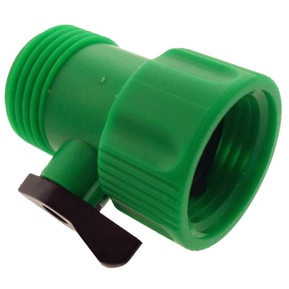 HOMEGARDEN 1.75" (4.5 cm) Hose Connector | Shut Off Valve | Durable ABS Construction | Leak-Proof | Water Conservation Tool