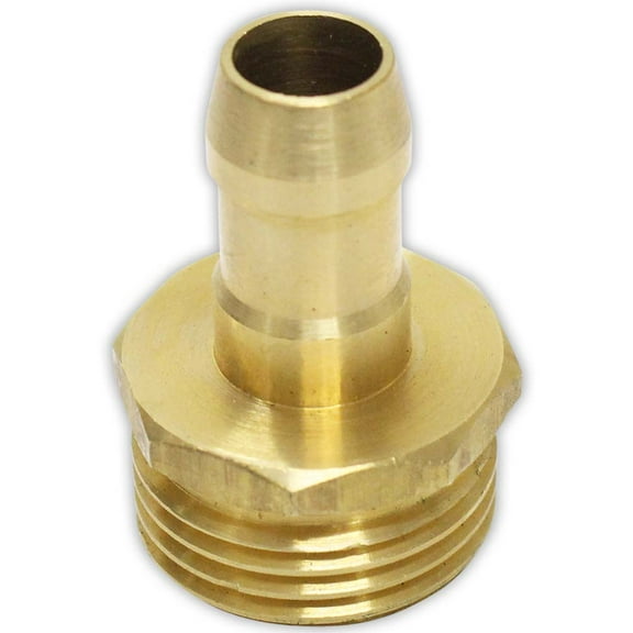 HOMEGARDEN Hose Connector | Brass Material | 1/2" to 5/8" (Male) Connections | Leak-Free | Universal Compatibility | Ideal for Hose Repair & Extension