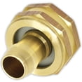 thumbnail image 1 of HOMEGARDEN Hose Connector | Brass with Rubber Washer | 1/2" to 5/8" (Female) | Universal Fit | Repair & Extension Solution for Standard Garden Hoses, 1 of 2