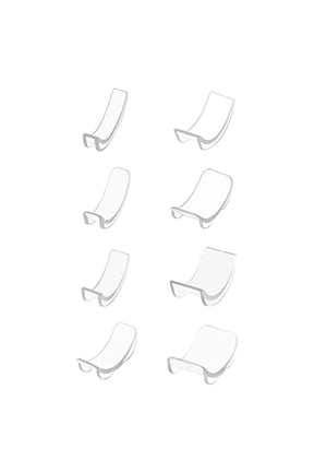 HOMEGEEK Invisible R-ing Size Adjuster R-ing Sizer Spacer Guard 8 Sizes for Loose R-ings Portable