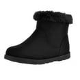thumbnail image 1 of HOMEHOT Girls Boots Faux Fur Lined Winter Snow Boots for Kids Non-slip Zip Closure Black Big Kid 1, 1 of 6