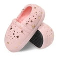 thumbnail image 1 of HOMEHOT Slippers for Girls Boys Memory Foam Bedroom Shoes Non-slip Rubber Sole Indoor Outdoor Pink Size 11-12 Female, 1 of 2
