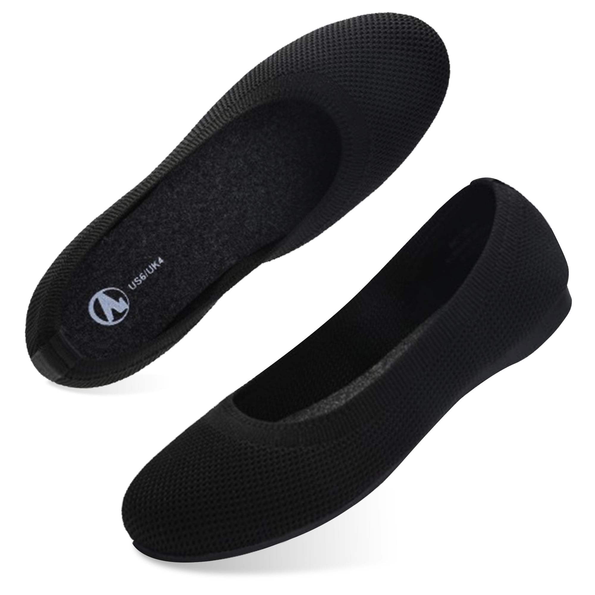 HOMEHOT Women's Flat Shoes Ballet Casual Dress Shoes Round Toe Slip on