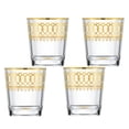 thumbnail image 1 of HOMEHUT Gold Embelished Double Old Fashion with Gold Rings, Set of 4, 1 of 3
