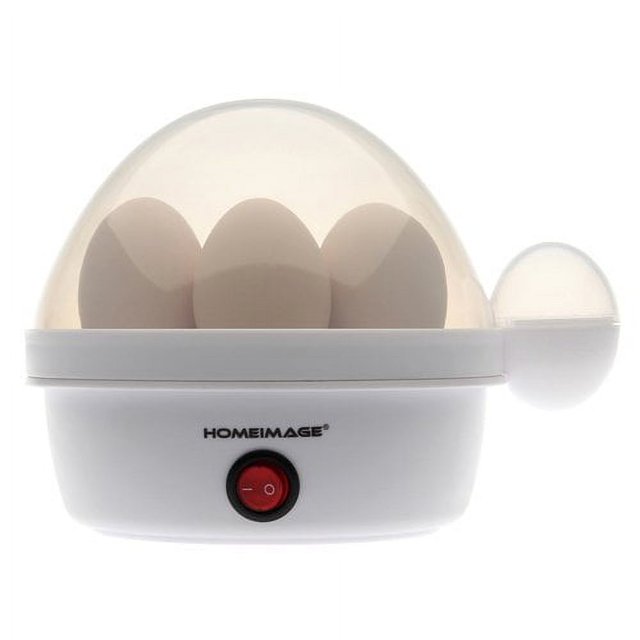 HOMEIMAGE Electric 7 Egg Boiler/Cooker with Stainless Steel Tray & Body