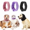 thumbnail image 1 of HOMEIORA 1pc Dog Calming Hoodie Ear Wraps for Dogs, Fireworks Ear Protection Head Muffs Doggy Warp Anxiety Relief, Doggy Hematoma Wrap, Pet Head Cover, Purple, 1 of 8