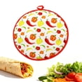 thumbnail image 1 of HOMEIORA 1pc Tortilla Warmer Pouch, Mexican Burrito Warmer Pouch, 12 Inch Insulated Pouch Cloth, Microwaveable Keeps Burritos Warm for Up to One Hour, 1 of 7
