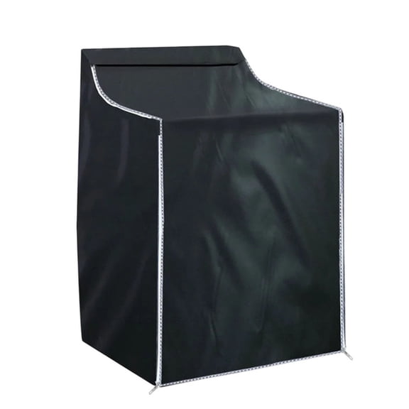 HOMEIORA 1pc Washing Machine Cover, Washer/Dryer Cover Fit Most Top Load or Front Load Washers/Dryers, All Weather Protection, Black