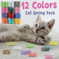 thumbnail image 1 of HOMEIORA 36pcs 12Colors Cat Springs Toys, Creative Cat Activity Toy Cat Bouncing and Training Fun Gift, 1 of 6