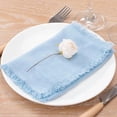 thumbnail image 1 of HOMEIORA 4 Pack Cloth Napkins, Cotton Linen Dinner Napkins, 18" x 18" Napkins Cloth Washable, Soft, Durable, Absorbent - Blue, 1 of 4
