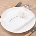 thumbnail image 1 of HOMEIORA 4 Pack Cloth Napkins, Cotton Linen Dinner Napkins, 18" x 18" Napkins Cloth Washable, Soft, Durable, Absorbent - White, 1 of 4