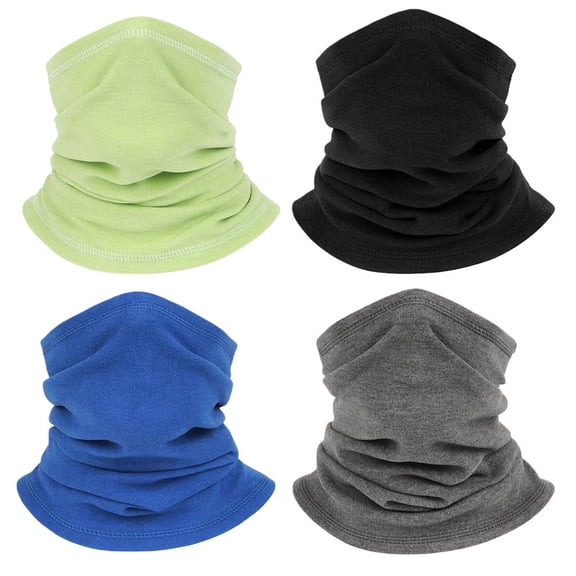 HOMEIORA 4 Pack Neck Gaiter Balaclava Scarf Ski Mask Face Mask for Cold Weather Outdoor Sports
