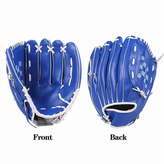 HOMEIORA Baseball + Softball Glove - Youth Mitt - 9.5" Right Hand Throw, Blue (1 Pack)
