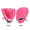 thumbnail image 1 of HOMEIORA Baseball + Softball Glove - Youth Mitt - 9.5" Right Hand Throw, Rose red (1 Pack), 1 of 5