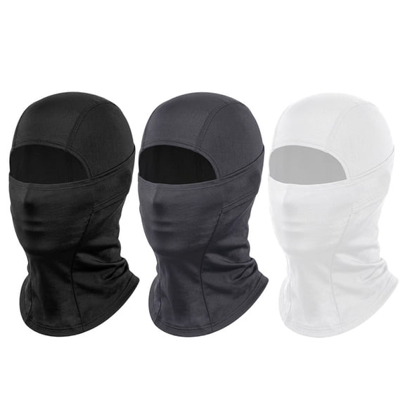 HOMEIORA Cooling Balaclava Summer Face Mask, UV Face Cover Sun Protection, Shiesty Full Face Masks for Men Motocycle Cycling - 3 Pack