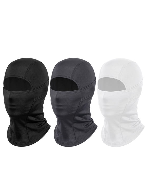 Cooling Balaclava Summer Face Mask, UV Face Cover Sun Protection, Shiesty Full Face Masks for Men Motocycle Cycling - 3 Pack
