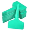 HOMEIORA Green Plant labels, 100 Pcs 6 x 10cm Plastic Plant T-Type Tags Nursery Garden Labels