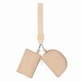 thumbnail image 1 of HOMEIORA KeyChain Wallet Wristlet Wallets for Women Mini Zip Dual Pouch Wristlet - Khaki, 1 Pack, 1 of 7