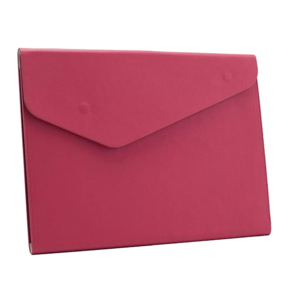 HOMEIORA PU Leather A4 File Folder Document Holder Waterproof Portfolio Envelope Folder Case with Invisible Magnetic Closure, 1 Pack