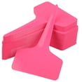 thumbnail image 1 of HOMEIORA Pink Plant labels, 100 Pcs 6 x 10cm Plastic Plant T-Type Tags Nursery Garden Labels, 1 of 6