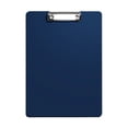 thumbnail image 1 of HOMEIORA Plastic Clipboards, Folder, Clip Boards with Low Profile Metal Clip, Hangable Low Profile Clipboard, Standard A4 Letter Size for Teacher, Doctor, Nurse, Office Clerk - Navy Blue, 1 Pack, 1 of 6