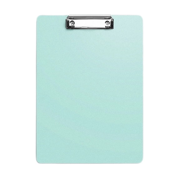 HOMEIORA Plastic Clipboards, Folder, Clip Boards with Low Profile Metal Clip, Hangable Low Profile Clipboard, Standard A4 Letter Size for Teacher, Doctor, Nurse, Office Clerk - Green, 1 Pack