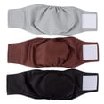 thumbnail image 1 of HOMEIORA Washable Dog Diapers - Washable Male Small Dog Belly Wrap, Pack of 3 - (Black, Brown, Gray, X-Small), 1 of 7