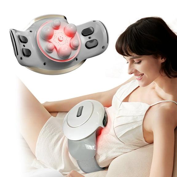 Himouta Electric Stomach Massager , Cordless Deep Tissue Belly & Abdominal Massager for Flattening Belly, Alleviate Indigestion, Gas, Constipation